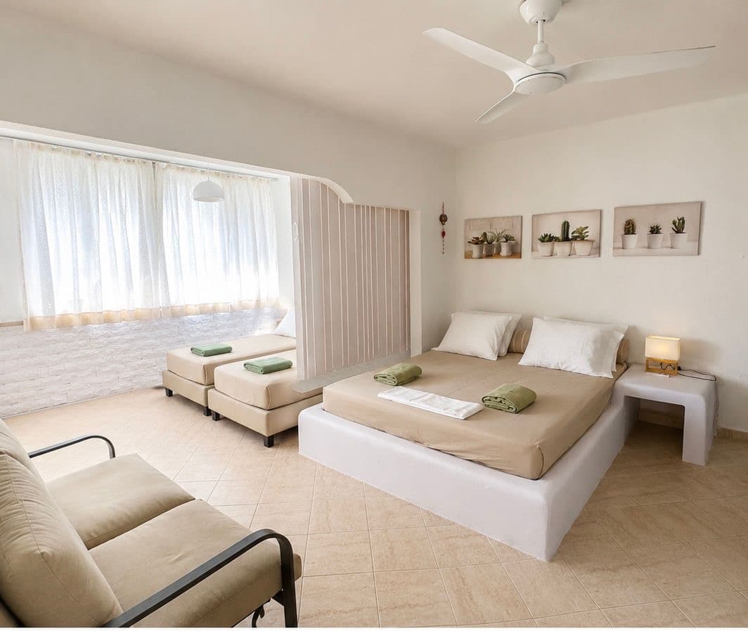 Downstairs room at Villa Possidi